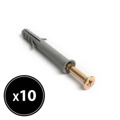 Zidni vložek + vijak - 10 x 80 mm - 10 kosov / paket