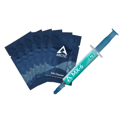 ARCTIC MX-6 4g + MX Cleaner termalna pasta + čistilne krpice