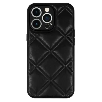 URBIE Leather 3D Black ovitek za telefon Iphone 14 Pro Max