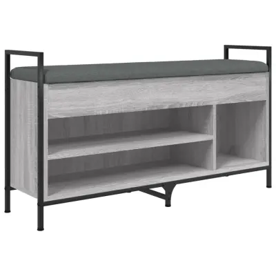 vidaXL Klop za čevlje siva sonoma 105,5x32x57,5 cm inženirski les