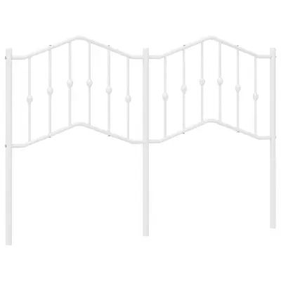 vidaXL Kovinsko vzglavje belo 150 cm