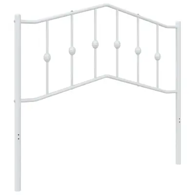 vidaXL Kovinsko vzglavje belo 100 cm