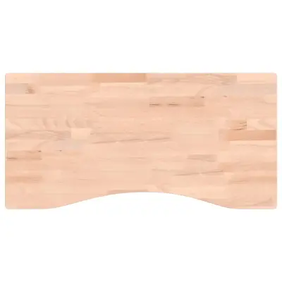 vidaXL Mizna plošča 80x(36-40)x2,5 cm trdna bukovina
