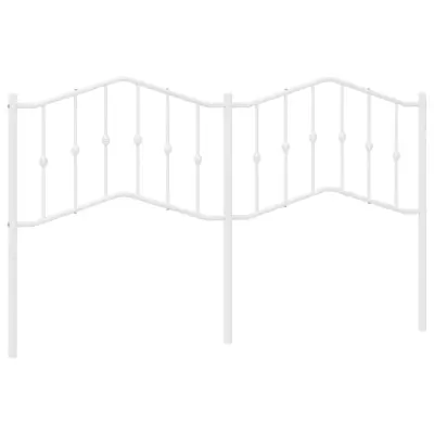 vidaXL Kovinsko vzglavje belo 180 cm