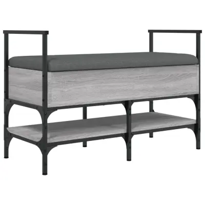 vidaXL Klop za čevlje siva sonoma 85,5x42x57,5 cm inženirski les