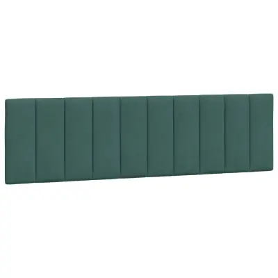vidaXL Vzglavna stranica temno zelena 180 cm žamet