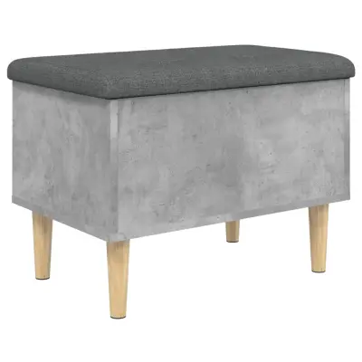 vidaXL Klop za shranjevanje betonska siva 62x42x46 cm inženirski les