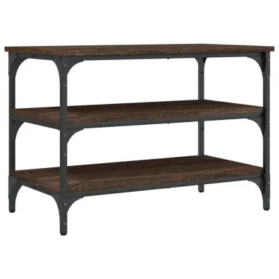vidaXL Klop za čevlje rjavi hrast 70x38,5x49 cm inženirski les