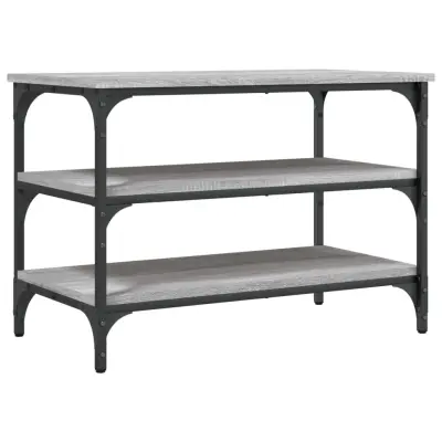 vidaXL Klop za čevlje siva sonoma 70x38,5x49 cm inženirski les
