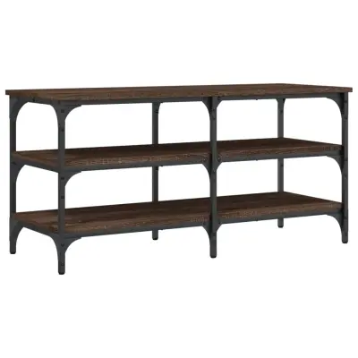 vidaXL Klop za čevlje rjavi hrast 100x38,5x49 cm inženirski les