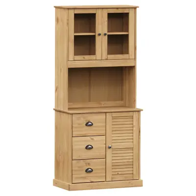 vidaXL Visoka omara VIGO 78x40x175 cm trdna borovina