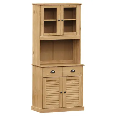 vidaXL Visoka omara VIGO 78x40x175 cm trdna borovina