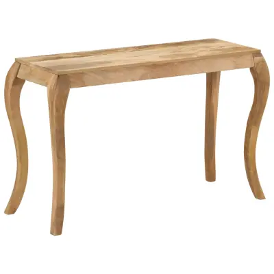 vidaXL Konzolna mizica iz trdnega mangovega lesa 118x38x76 cm