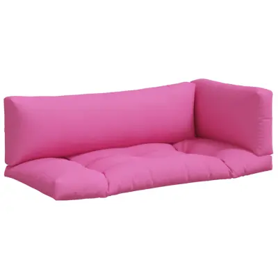 vidaXL Blazina za palete 3 kosi roza oxford blago