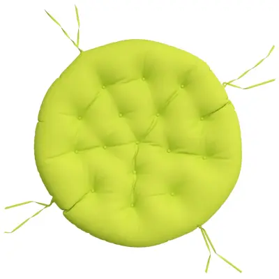 vidaXL Okrogla blazina svetlo zelena Ø 100 x 11 cm oxford tkanina