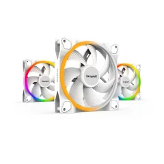 BE QUIET! LIGHT WINGS White (BL102) triple pack RGB 140mm 4-pin PWM bel ventilator