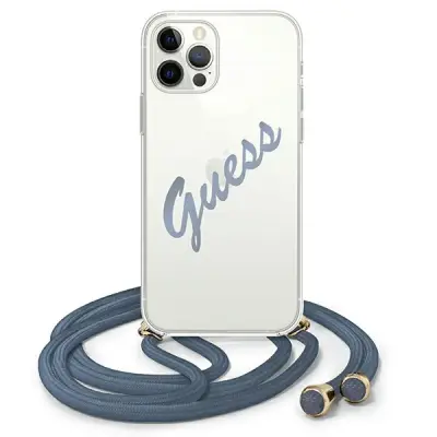 GUESS Script Vintage moder ovitek za telefon Iphone 12/12 PRO
