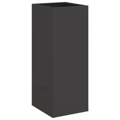 vidaXL Cvetlično korito črno 32x29x75 cm jeklo