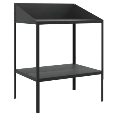 vidaXL Stojalo za rastline antracit 75,5x54,5x100 cm pocinkano jeklo