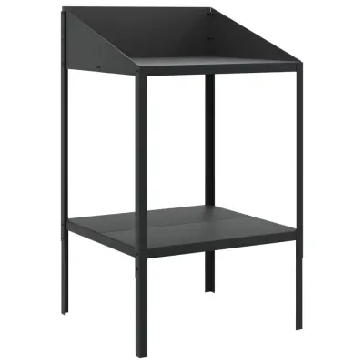 vidaXL Stojalo za rastline antracit 56,5x54,5x100 cm pocinkano jeklo