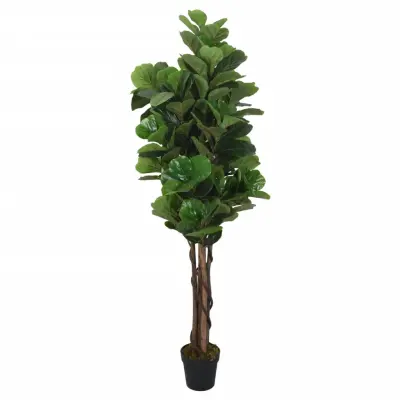 vidaXL Umeten lirastolisti fikus 180 listov 150 cm zelen