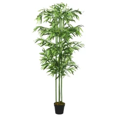 vidaXL Umetno bambusovo drevo 240 listov 80 cm zeleno