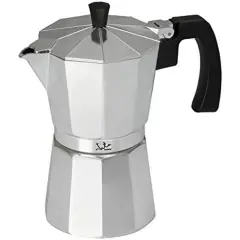 Italijanski Kuhalnik za Kavo JATA CCA6          * Srebrna Aluminij 6 Skodelice