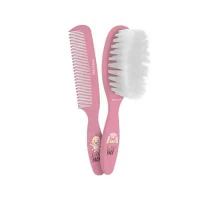 Otroški set za friziranje Beter Peine Bebe Rosa (2 pcs) 2 Kosi