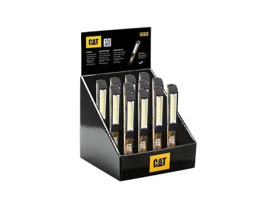 CAT Svetilka COB LED Camo, delovna, žepna, razstavno stojalo 12 kos, CT120012