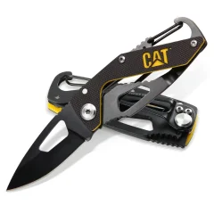 CAT Nož žepni, zložljiv, 13,3 cm s karabinom, 10613