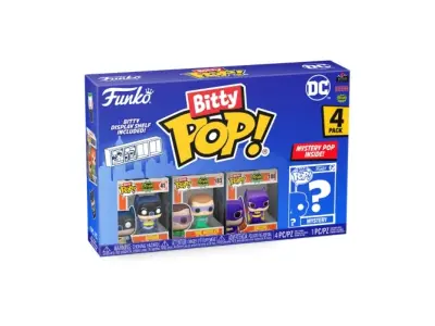 Funko Bitty Pop! DC - Batman, Batgirl, The Riddler in Minister Mini Mini SIME - 0,9 palca (2,2 cm) - DC Comics Collectable - Priložena polica za prika
