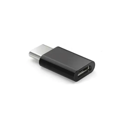 Savio AK-31/B - Micro USB (F) - USB 3.1 Type C (M) adapter - črn
