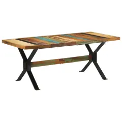 vidaXL Jedilna miza 180x90x73 cm trden predelan les