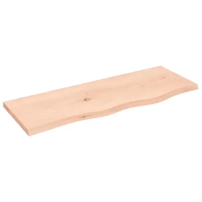 vidaXL Kopalniški pult 80x30x2 cm neobdelan trden les