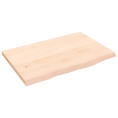vidaXL Kopalniški pult 60x40x2 cm neobdelan trden les