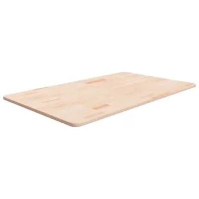 vidaXL Kopalniški pult 100x60x1,5 cm neobdelana trdna hrastovina