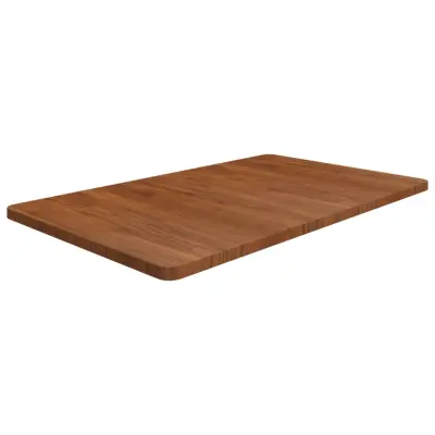 vidaXL Kopalniški pult temno rjav 100x60x2,5 cm trdna hrastovina