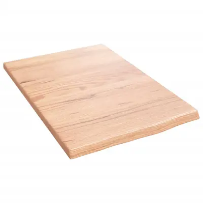 vidaXL Kopalniški pult svetlo rjav 40x60x2 cm obdelan trden les