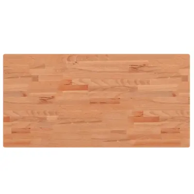 vidaXL Kopalniški pult 100x50x2,5 cm trdna bukovina