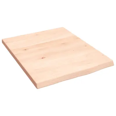 vidaXL Kopalniški pult 40x50x2 cm neobdelan trden les