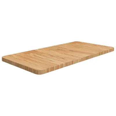 vidaXL Kopalniški pult svetlo rjav 80x40x2,5 cm obdelana hrastovina