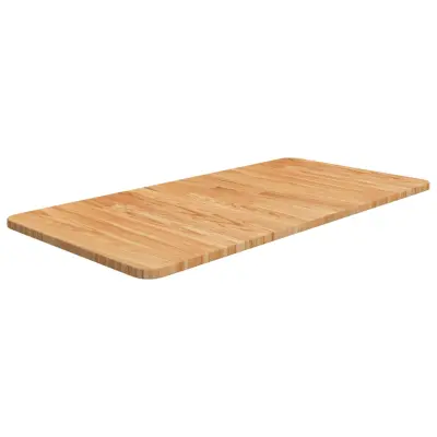 vidaXL Kopalniški pult svetlo rjav 80x40x1,5 cm obdelana hrastovina