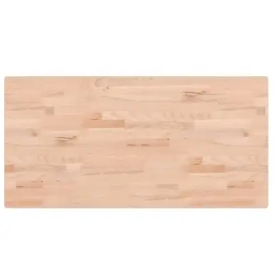 vidaXL Kopalniški pult 100x50x2,5 cm trdna bukovina