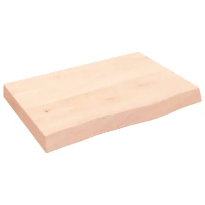 vidaXL Kopalniški pult 60x40x(2-6) cm neobdelan trden les