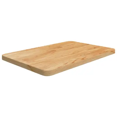 vidaXL Kopalniški pult svetlo rjav 60x40x2,5 cm obdelana hrastovina