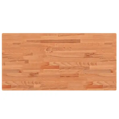 vidaXL Kopalniški pult 100x50x4 cm trdna bukovina