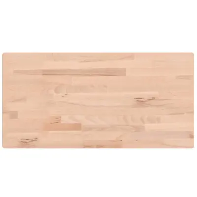 vidaXL Kopalniški pult 100x50x1,5 cm trdna bukovina