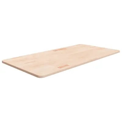vidaXL Kopalniški pult 100x50x1,5 cm neobdelana trdna hrastovina