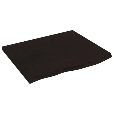 vidaXL Kopalniški pult temno siv 60x50x(2-6) cm obdelan trden les