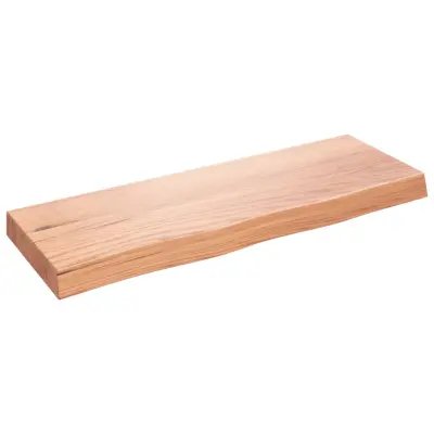vidaXL Kopalniški pult svetlo rjav 80x30x(2-6) cm obdelan trden les